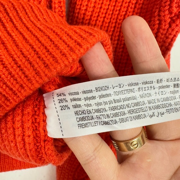 Zara Orange Turtleneck Sweater - Picture 8 of 9